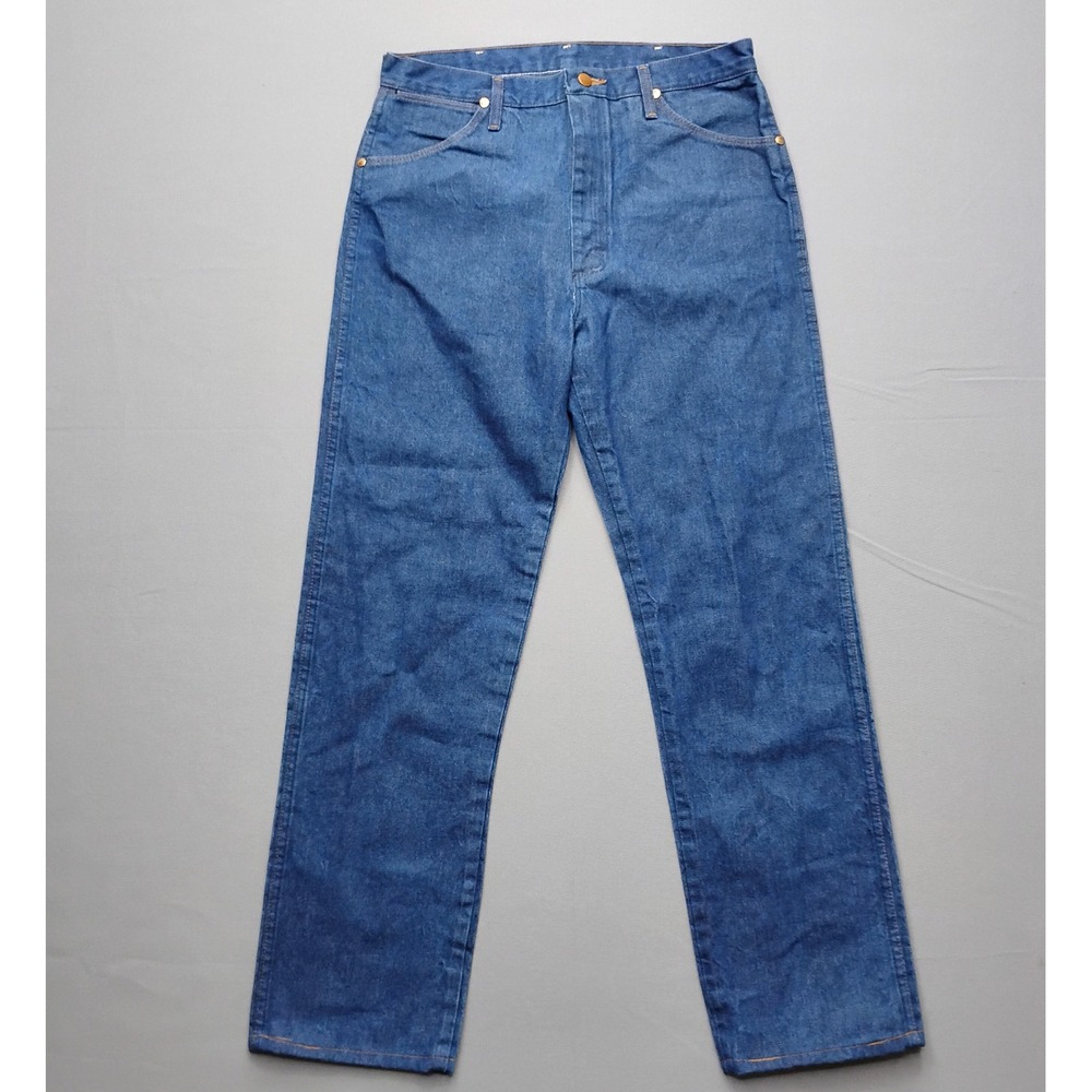 Wrangler 13MWZ Cowboy Cut Original Fit Jeans Blue Denim Mens 35x32